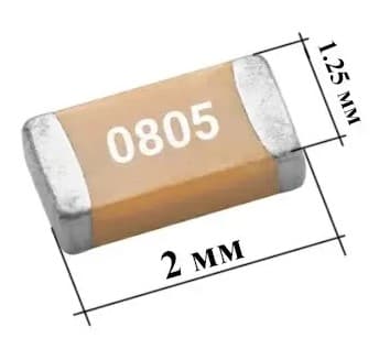 Конденсатор Mc (керамічний) SMD 0805 2000 пФ X7R 10% 50В