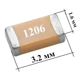 Конденсатор Mc (керамічний) SMD 1206 100 пФ NPO 5% 50В