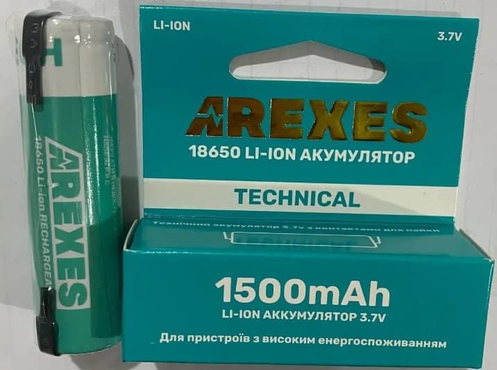 Акумулятор 18650 1500mAh 3,7V з виводами