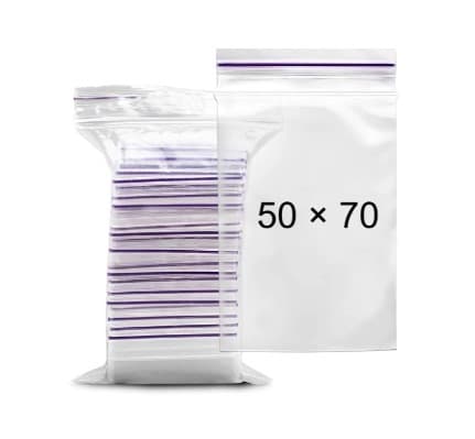 Пакет 50х70мм (100шт) zip-lock
