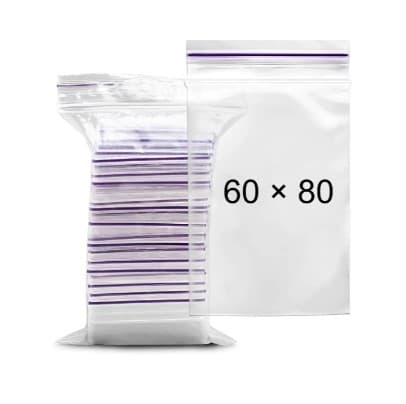 Пакет 60х80мм (100шт) zip-lock