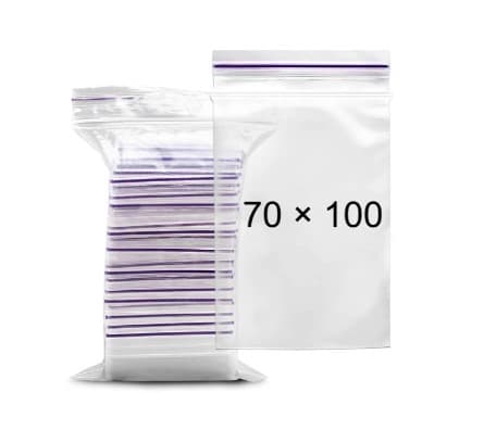 Пакет 70х100мм (100шт) zip-lock