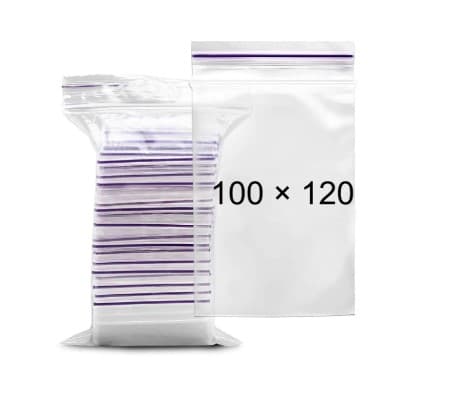 Пакет 100х120мм (100шт) zip-lock