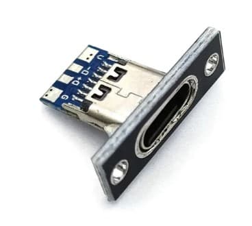 Type-C розетка на панель 4-pin